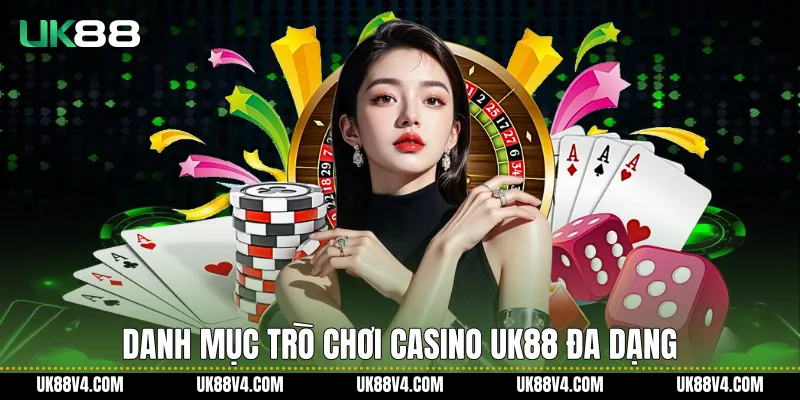 Casino UK88 Trực Tuyến Hiện Đại, Ổn Định Và Nhất Quán Danh mục trò chơi Casino UK88 đa dạng