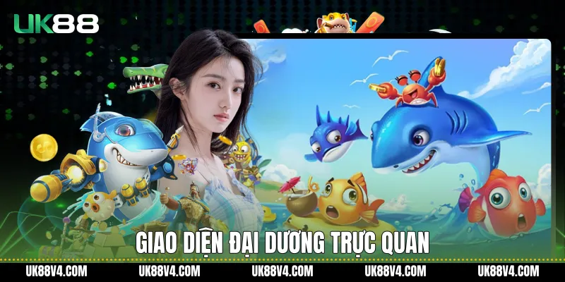 Bắn Cá UK88 Và Trải Nghiệm Giải Trí Đại Dương Ổn Định Giao diện đại dương trực quan