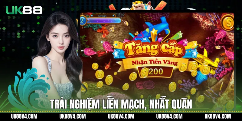 Bắn Cá UK88 Và Trải Nghiệm Giải Trí Đại Dương Ổn Định Trải nghiệm liền mạch, nhất quán